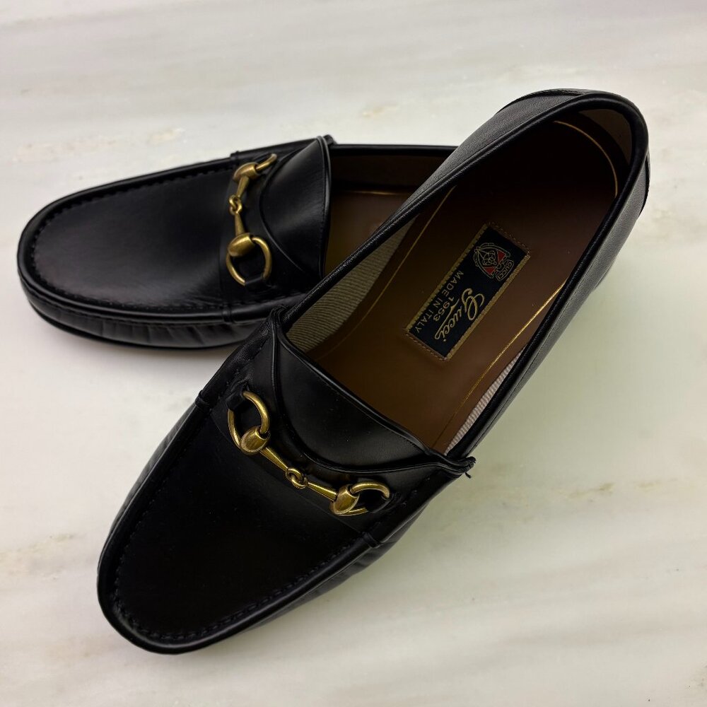 Brand New In Box!  Beautiful Black 1953 Gucci Men's Loafers - 9.5 UK/10.5 US